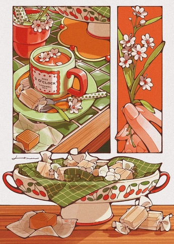 A cover of "ilustraciones" cluster. The owner is luciaglesiaass. The cluster consists of 8 elements.