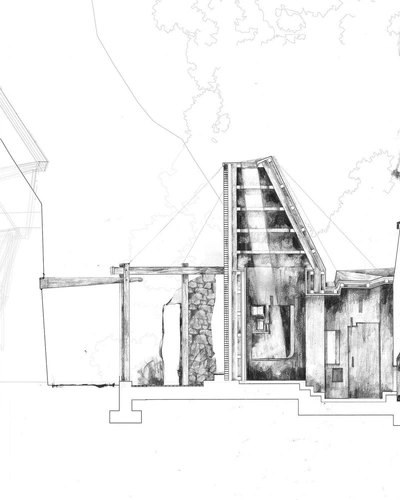 Observatory for an Insular Ecology, a collaborative pencil drawing ...