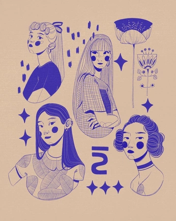 A cover of "Illustrations" cluster. The owner is davybraun. The cluster consists of 16 elements.