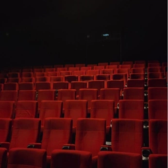 A cover of "cinema" cluster. The owner is spookysushi. The cluster description is "one of my favourite places 🍿". The cluster consists of 16 elements.