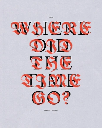 A cover of "Typography Inspo" cluster. The owner is ecotwell. The cluster consists of 5 elements.