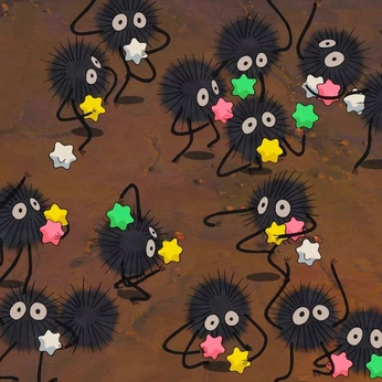 A cover of "Ghibli life" cluster. The owner is lina.bean. The cluster consists of 40 elements.