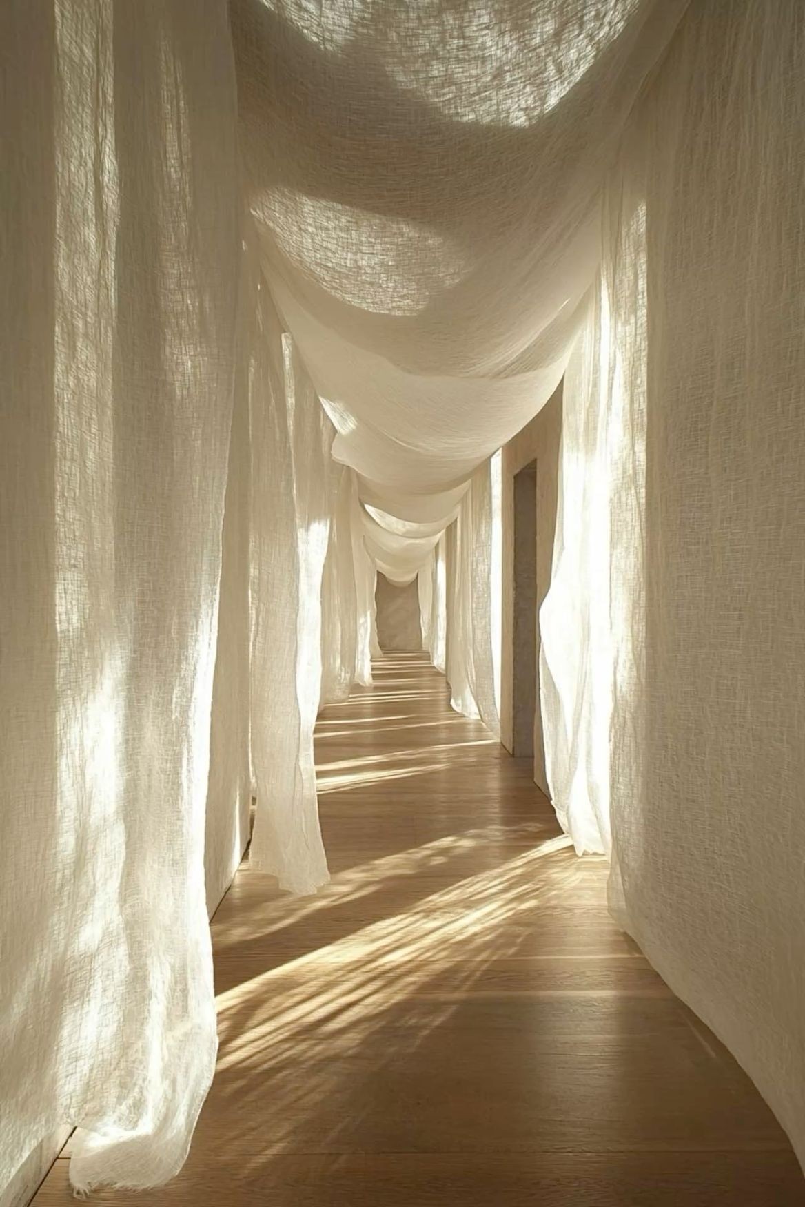 A Pinterest pin added by abbyhue on Jul 04, 2025. The author is @disrleia. May present: mosquito net, photograph.