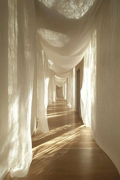 A Pinterest pin added by abbyhue on Jul 04, 2025. The author is @disrleia. May present: mosquito net, photograph.