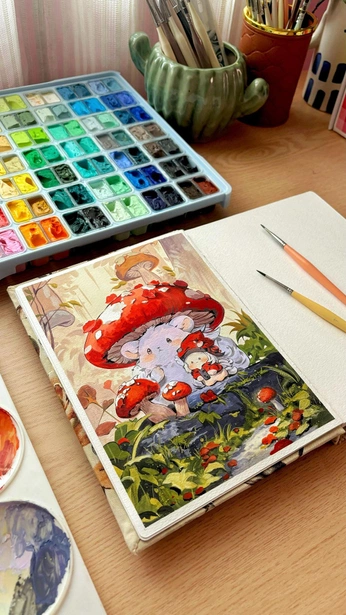 A cover of "paintings" cluster. The owner is anasdelulu. The cluster consists of 121 elements.