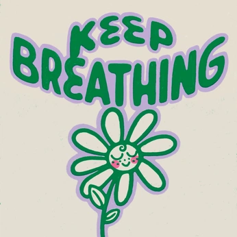 A cover of "Keep Breathing" cluster. The owner is giselleuriza. The cluster description is "Illustration". The cluster consists of 9 elements.