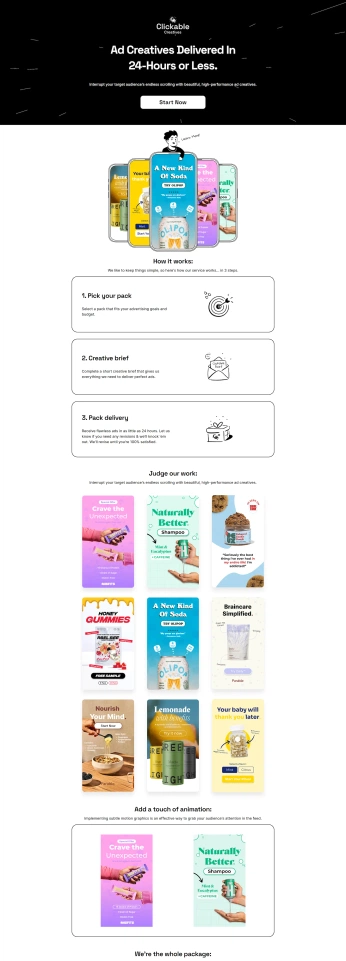 A cover of "Landing Page" cluster. The owner is pgoronja. The cluster consists of 2 elements.