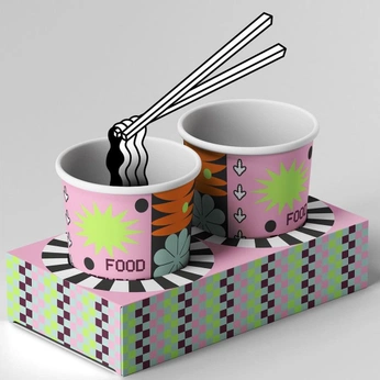 A cover of "Camp4 Ramen Moodboard" cluster. The owner is sydneymyers. The cluster consists of 45 elements.