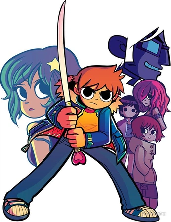 A cover of "scott pilgrim" cluster. The owner is iluvjaidyn. The cluster consists of 38 elements.