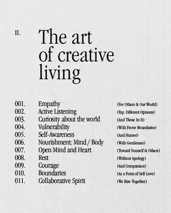 A cover of "// creative connections" cluster. The owner is goldihni. The cluster consists of 5 elements.