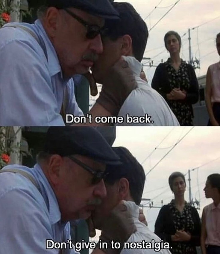 A scene from the 1988 film Cinema Paradiso, directed by Giuseppe Tornatore.