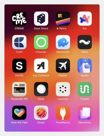 A cover of "Apps" cluster. The owner is jornolo. The cluster consists of 2 elements.