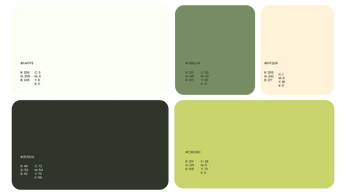 A cover of "Palettes" cluster. The owner is vziiizv. The cluster consists of 5 elements.
