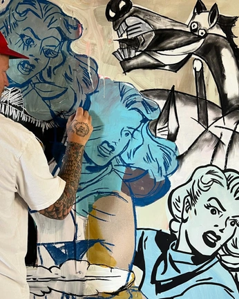 A cover of "Street art" cluster. The owner is ericmadelaine. The cluster consists of 53 elements.