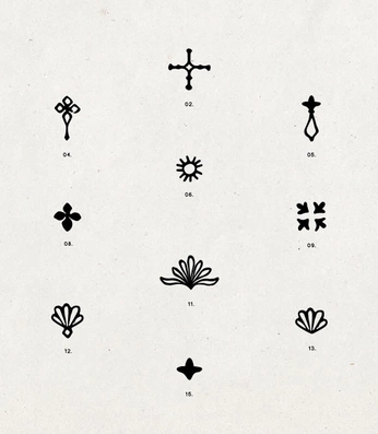 A cover of "Icons" cluster. The owner is and.li. The cluster consists of 13 elements.