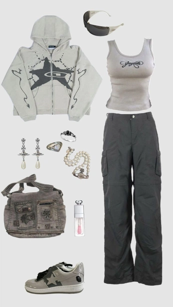 A cover of "outfit ideas" cluster. The owner is st4rrdrexm. The cluster consists of 74 elements.