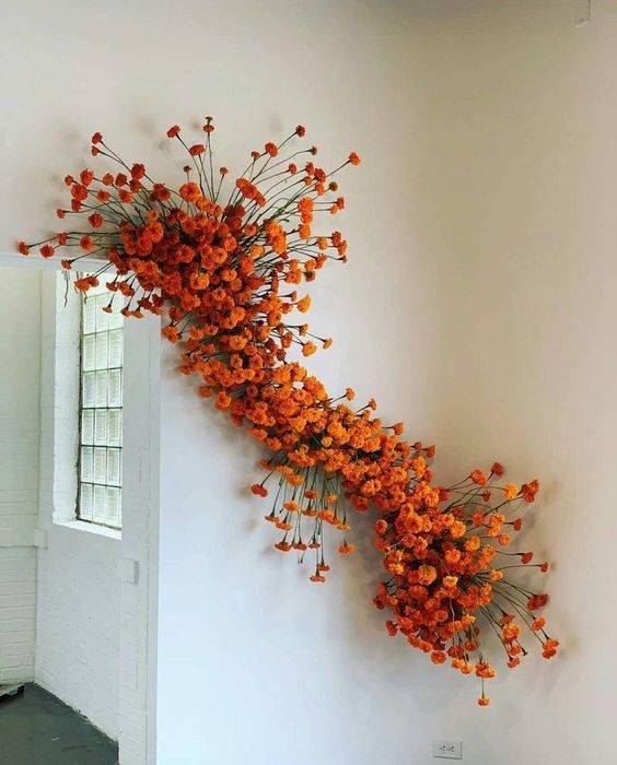 A floral installation by Maison Mason.