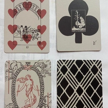 A cover of "the cards youre dealt" cluster. The owner is emm. The cluster description is "create your own (life) deck". The cluster consists of 19 elements.