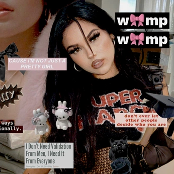 A cover of "brooke sandoval" cluster. The owner is wysteriagrown. The cluster description is "an original character.". The cluster consists of 45 elements.