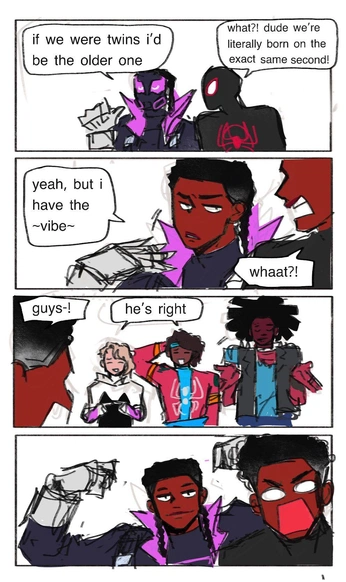 A cover of "IM SPIDERMAN" cluster. The owner is appljaxxxs. The cluster consists of 12 elements.