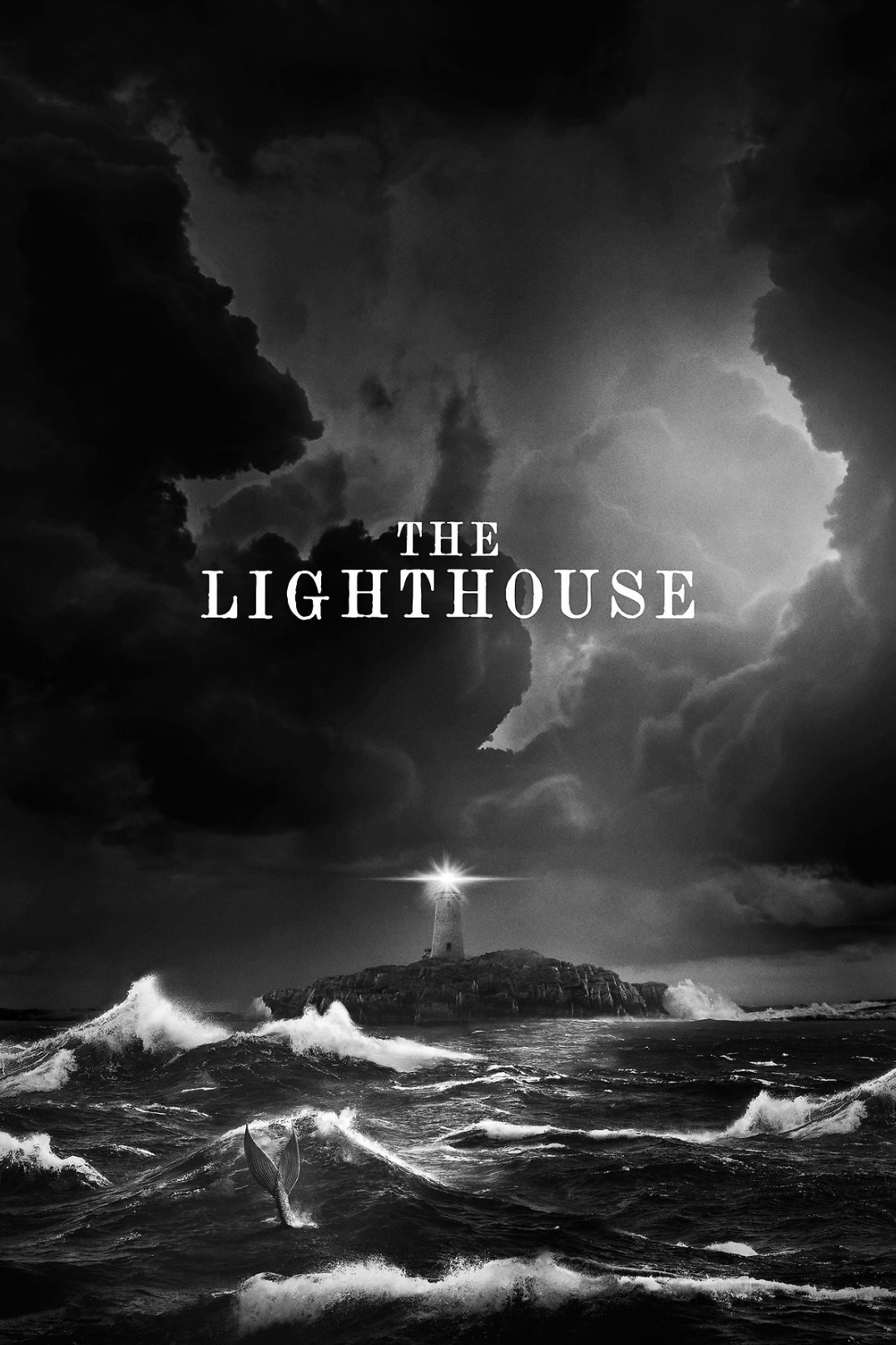 Poster for The Lighthouse (2019), directed by Robert Eggers and distributed by A24.