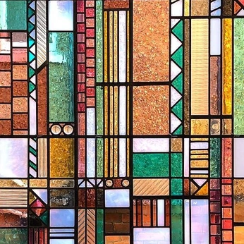 A cover of "glass" cluster. The owner is ardenb. The cluster description is "i loveeeee stained glass". The cluster consists of 54 elements.