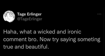 A cover of "post irony sincere" cluster. The owner is sreedotee. The cluster consists of 2 elements.