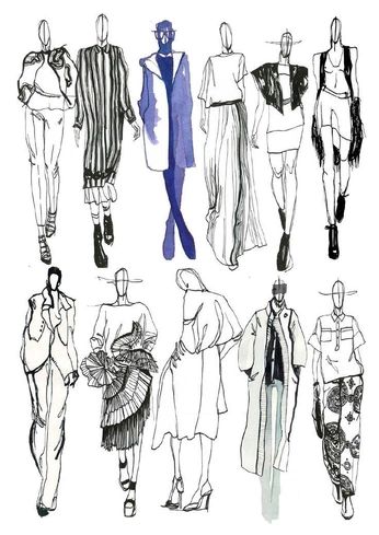 A cover of "Fashion sketchs" cluster. The owner is nor2019. The cluster consists of 6 elements.