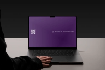 A cover of "MacBook Pro dark mode" cluster. The owner is devicegraphics. The cluster description is "MacBook Pro Collection by Device.Graphics™ with a dark background.". The cluster consists of 33 elements.