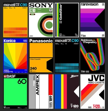 A cover of "Retro Graphic Design" cluster. The owner is designerjoseph. The cluster consists of 2 elements.