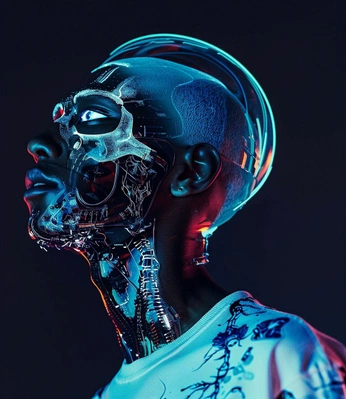 A cover of "Futuristic portrait" cluster. The owner is milkloveshoney. The cluster consists of 8 elements.