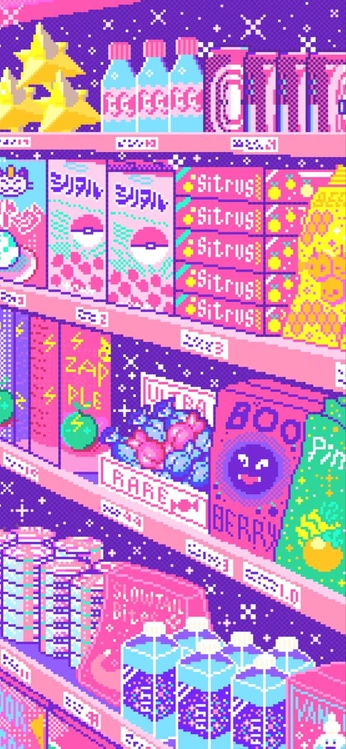 A cover of "hyperpop art" cluster. The owner is bunbunmilk. The cluster consists of 233 elements.