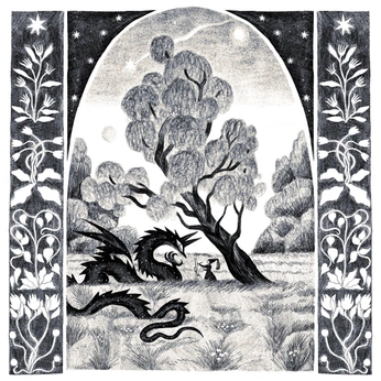 A cover of "Inked Beasts and Beaus" cluster. The owner is walterbottle. The cluster description is "Folkloric fantasy inked and penned.". The cluster consists of 11 elements.