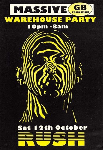 90s rave posters